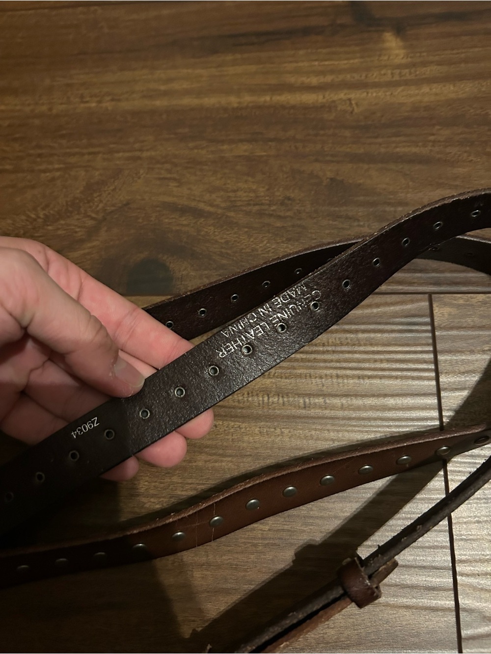 leather belt - Picture 2 of 4